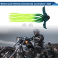 thumbnail image 2 of Accesorios de Casco de Motocicleta Decoración Trenza de Seis Hebras con Lazo para Cascos de Motocicleta Bicicleta Esquí Amarillo Fluorescente Verde Pegamento PU 1 Juego, 2 of 6