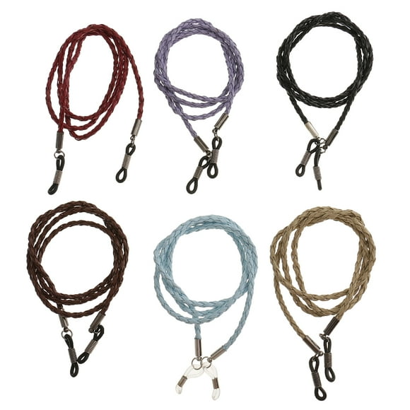 6Pcs Bohemian Eyeglasses Strap Rope - Adjustable Eyewear Lanyard Sports Eyeglasses Chain - Vintage Style