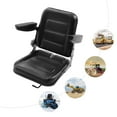 thumbnail image 5 of Universal Lawn Mower Seat,Universal Seat with Adjustable Backrest Tractor Seat Fold Down with Armrest Headrest Seatbelt, 5 of 15