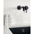 thumbnail image 4 of Esatto Grifo monomando con maneral negro a muro para lavabo o tarja GB-052, 4 of 7