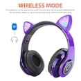 thumbnail image 4 of Auriculares Bluetooth 5.0, TSV Auriculares inalámbricos con orejas de gato Over-Ear, Auriculares ple, 4 of 6