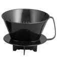 thumbnail image 1 of Coffee Filter Cone, Black, Number 4-size Filter, Brews 8 To 12-cups, 1 of 1
