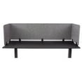 thumbnail image 3 of Stand Up Desk Store ReFocus Raw Clamp-On Acoustic Desk Divider Mounted Privacy Panel to Reduce Noise and Visual Distractions (Castle Gray, 59"  x 16" ), 3 of 7