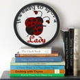 thumbnail image 3 of CafePress - A Lady - 10" Quartz Analog Battery-Powered Modern Wall Clock, Unique, 3 of 5