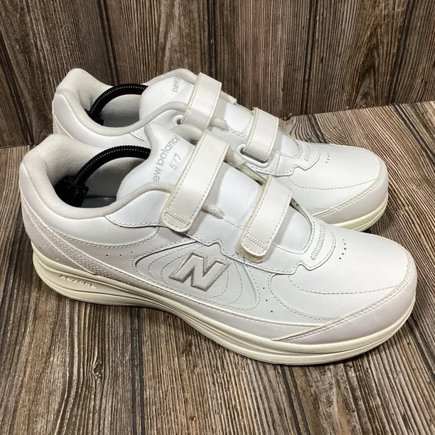 New Balance 577 Walking Shoes Mens Size 10 2E White Hook Loop MW577VW USA NEW