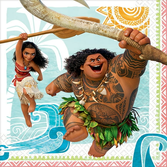 Moana Party Paper Lunch Napkins, 16ct