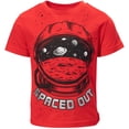 thumbnail image 3 of Funstuff Space Astronaut Toddler Boys T-Shirt and Mesh Shorts Outfit Set Toddler to Little Kid, 3 of 5