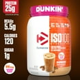 thumbnail image 2 of Dymatize ISO100 Hydrolyzed Whey Isolate Protein Powder, Dunkin' Cappuccino, 25g Protein, 20 Serv, 2 of 7