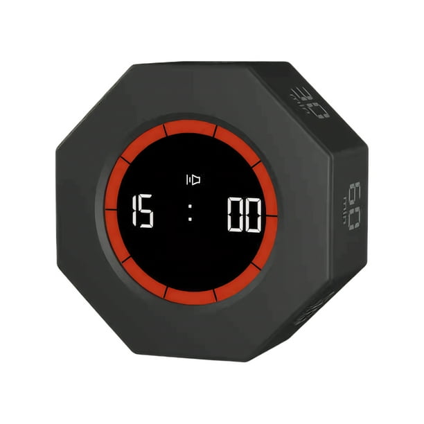 Billuyoard Temporizador de cubo recargable para niños, temporizador de productividad compacto y multifuncional, cubo de productividad Electrodomésticos negro