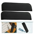 thumbnail image 1 of HEATSHAKING 2Pcs fork Safe Accessory Scratch Resistance Black PU Pouches For Musicians, 1 of 8