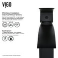 thumbnail image 5 of VIGO Glass Rectangular Vessel Bathroom Sink in Titanium Gray with Duris Faucet and Pop-Up Drain in Matte Black, 5 of 11