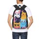 thumbnail image 4 of Fotbe Colorful Cats Pattern Art Mochila para Hombre y Mujer - Tela Oxford 600D Resistente - Mochila Impermeable de Gran Capacidad para Escuela, Viajes y Senderismo, 4 of 6