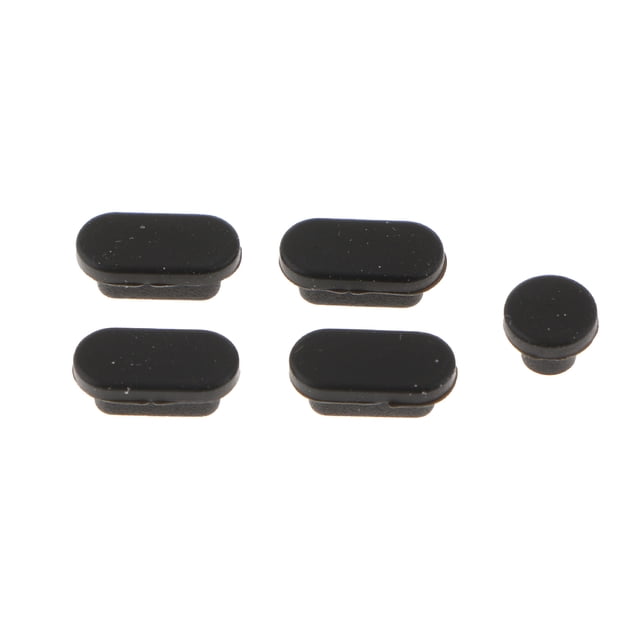 Tapón Antipolvo De Silicona, Tapón A Prueba De Polvo, Tapa De Puerto De Auriculares USB Para MacBook, Color Negro Sunnimix Tapones antipolvo de silicona