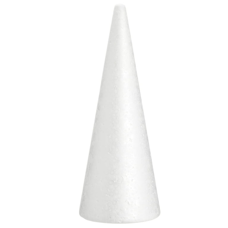 6 Pack Foam Cones for Crafts, DIY Art Projects, Handmade Gnomes, Trees,  Holiday Decorations (3.8 x 9.5 in) 