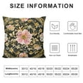 thumbnail image 5 of Autua Flowers Gold Border Art Nouveau Decorative Throw Pillow Cover for Home Couch Living Room Bed Sofa, Car, Bedroom - Durable Cotton Linen Fabric - 1PC 22x22in, 5 of 5