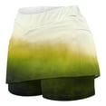 thumbnail image 3 of ITSAME Womens Tennis Skirts, Gradient Tummy Control Stretch Casual Summer Pleated Sports Skorts Army Green, 3 of 5