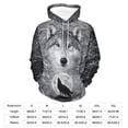 thumbnail image 6 of LAOLIUSN Men’s 3D Wolf Hoodie All Over Print Pullover Hooded Sweatshirt, Galaxy Moon Wolf Pack Graphic, Soft Stretch Polyester Spandex, S-4XL, 6 of 6