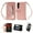 Rosegold, variant on Galaxy Z Fold 5 Case Wallet, PU Leather Glitter Bling Shockproof Stand Hand Wrist Zipper Pocket Wallet Case Cover Case for Samsung Galaxy Z Fold 5 5G - Silver