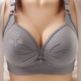 thumbnail image 3 of WCJM Gray Bras For Women No Underwire Adjustable Bras Full Coverage Support Bralette Plus Size Everyday Bra, 3 of 6