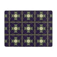 thumbnail image 3 of DouZhe Green Circles Decor Pattern Area Rugs Non-Slip Machine Washable Floor Mat, Vintage Style Carpet Doormat, 63x48 inches, 3 of 6