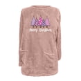 thumbnail image 4 of Puntoco Suéter Mujer Cuello Redondo e Invierno Suelto Estampado Bolsillo Cálido Manga Larga Blusa Tops Navidad Liquidación Puntoco Puntoco-1101, 4 of 4