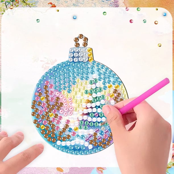 12 Imanes De Nevera Con Pintura De Diamantes - Kit Manualidades Navideñas Para Decorar Frigorífico