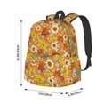 thumbnail image 6 of Goofa Daisy maple fall Pattern Backpack for Students – Large Capacity, Lightweight with Adjustable Shoulder Straps, Perfect for School, Travel, 6 of 8