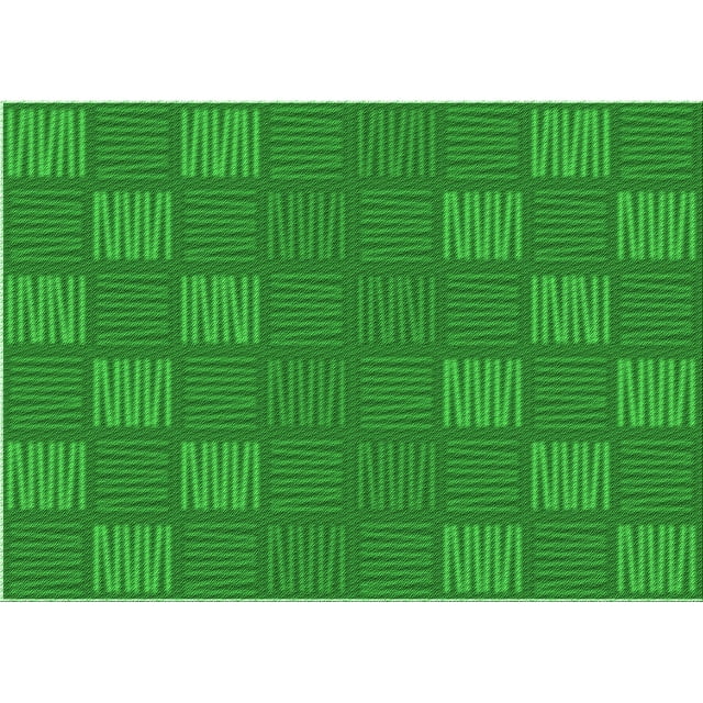 Ahgly Company Tapis Rectangulaire Lavable en Machine Vert Transitionnel, 8 Pieds x 10 Pieds