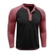 thumbnail image 2 of pstuiky manga larga de hombre, Camisa informal de manga larga raglán con botones y parches lisos para hombre camisetas de hombre s, 2 of 6