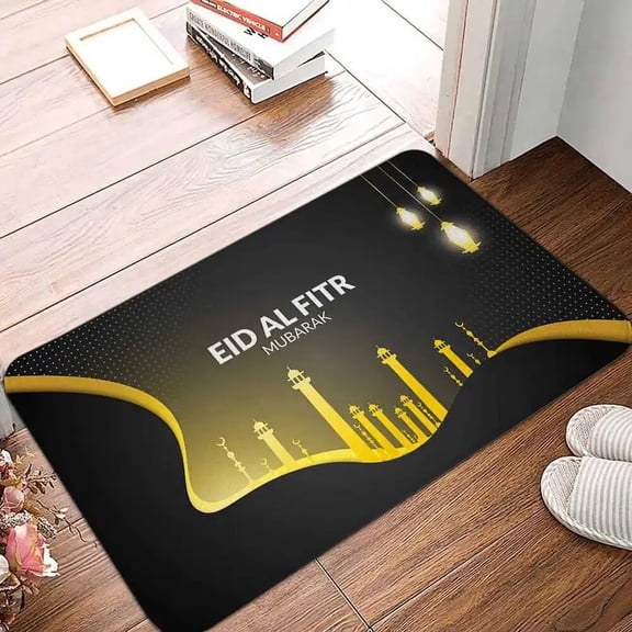 Welcome Mat Ramadan Kareem Home Entrance Doormat Bedroom Living Room Hallway Anti-slip Carpet Soft Balcony Area Rug