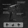 thumbnail image 4 of Drift Car De 2,4 Ghz, 1:24 A 20 Km/h, 4wd Con Luces Y Ruedas Xtellar azul, 4 of 4