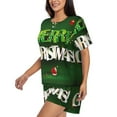 thumbnail image 2 of "Wukai Merry Christmas Women's Pajama Set - Short-Sleeve Top and Shorts with Elastic Waistband and Pockets for Loungewear, Yoga, and Casual Wear-XX-Large, 2 of 8