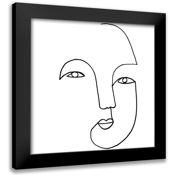 Borges, Victoria 12x12 Black Modern Framed Museum Art Print Titled - UA Minima III