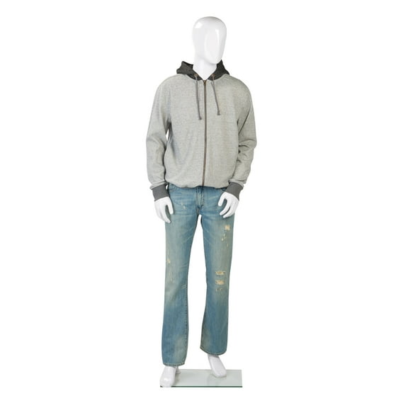 SSWBasics Mannequin Full Body - Male Mannequin Full Body  Glossy White Plastic  6' 1" Tall with Base  Perfect for Displaying Men's Clothing and Accessories  Durable Mannequins