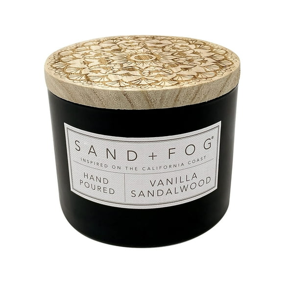 Vela aromática Sand + Fog, vainilla y sándalo, 350 ml