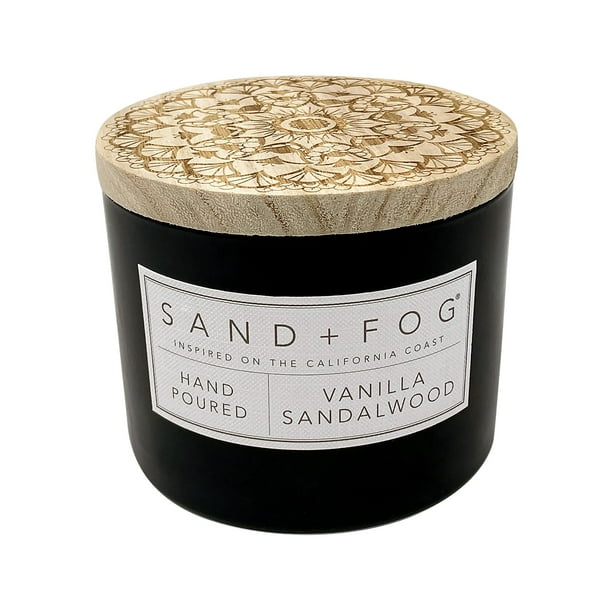 Vela aromática Sand + Fog, vainilla y sándalo, 350 ml