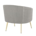 thumbnail image 6 of Lumisource Tania Pleated Waves Accent Chair In Gold Steel CHR-TANIAPLTWV AUVSV, 6 of 9