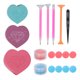 thumbnail image 2 of Bandeja De Clasificación De Cuentas, Tienda Fácil Multifuncional 4 Pinceles Diferentes Kit De Herramientas De Pintura De Diamantes De Imitación Para Manicura Para Salón De ANGGREK Otros, 2 of 8