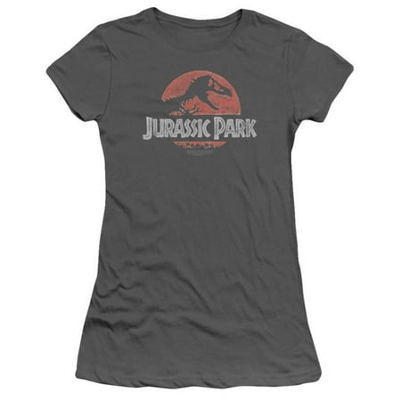 Juniors: Jurassic Park - Faded Logo Apparel Womens T-Shirts -