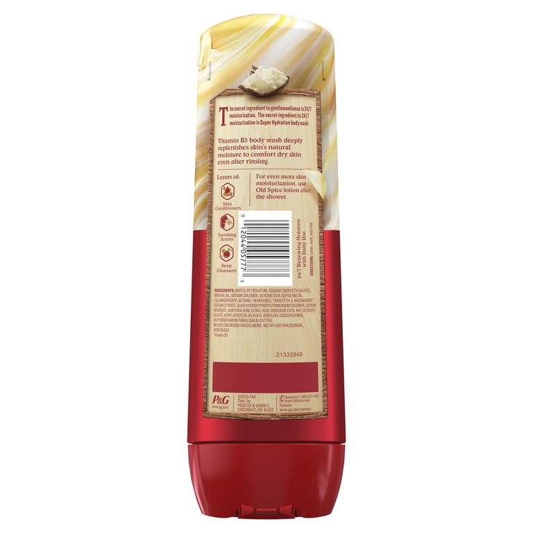 Old Spice Super Hydration Body Wash, Vanilla Shea Butter photo 8