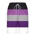 thumbnail image 5 of KIHOUT Men's Striped 2-in-1 Swim Trunks - Polyester, Drawstring Elastic Waist, Lined with Pockets for Beach, Pool and Summer Casual Wear, 5 of 6