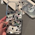 thumbnail image 3 of Cute Black Cat Phone Case For iPhone 11 Case iPhone 16 13 15 12 14 Pro Max Vortex Pattern Cartoon Animals Soft Shockproof Cover, 3 of 10