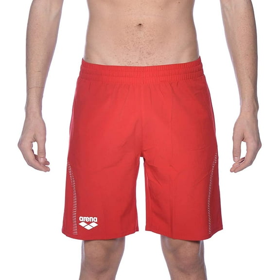 Arena Team Line Bermuda Athletic Shorts for Men and Women Red X-Small
