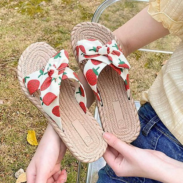 Sandalias Planas Huaraches Para Mujer Bonitos Chanclas De Mujer