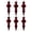 E, variant on 6 Pcs Burgundy Velvet Christmas Tree Ornaments,Irregular Shapes Vintage Finish Hanging Ornament for Xmas Tree Fireplace Window Door,Holiday Party Decor