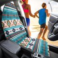 thumbnail image 4 of POLERO Car Seat Cover Protector Soft, Compatible with Van Automotive, Car Seat Towel Cover Fit for SUVs Cars(Southwestern Tribal Pattern 1 Pack), 4 of 7