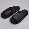 thumbnail image 4 of Povozer Kids Slippers Boys Toddler Sandals for Toddler Boys Kids Cloud Slides Boys Girls Shower Slippers Slip on Slide Sandals Non-slip Summer Beach Pool Shoes for US 6.5,Black, 4 of 4