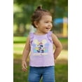 thumbnail image 2 of Disney Minnie Mouse Girls Toddler Tank Top  Catchin Waves Beach Graphic with Surfboard, Ruffle Trim & Soft Cotton Blend, 2 of 3