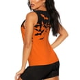 thumbnail image 3 of Balery Halloween With Black Bats Camiseta sin mangas estampada ligera para mujer, tops de entrenamiento sin mangas, camisetas de yoga transpirables de secado rápido.-XX-Large, 3 of 7