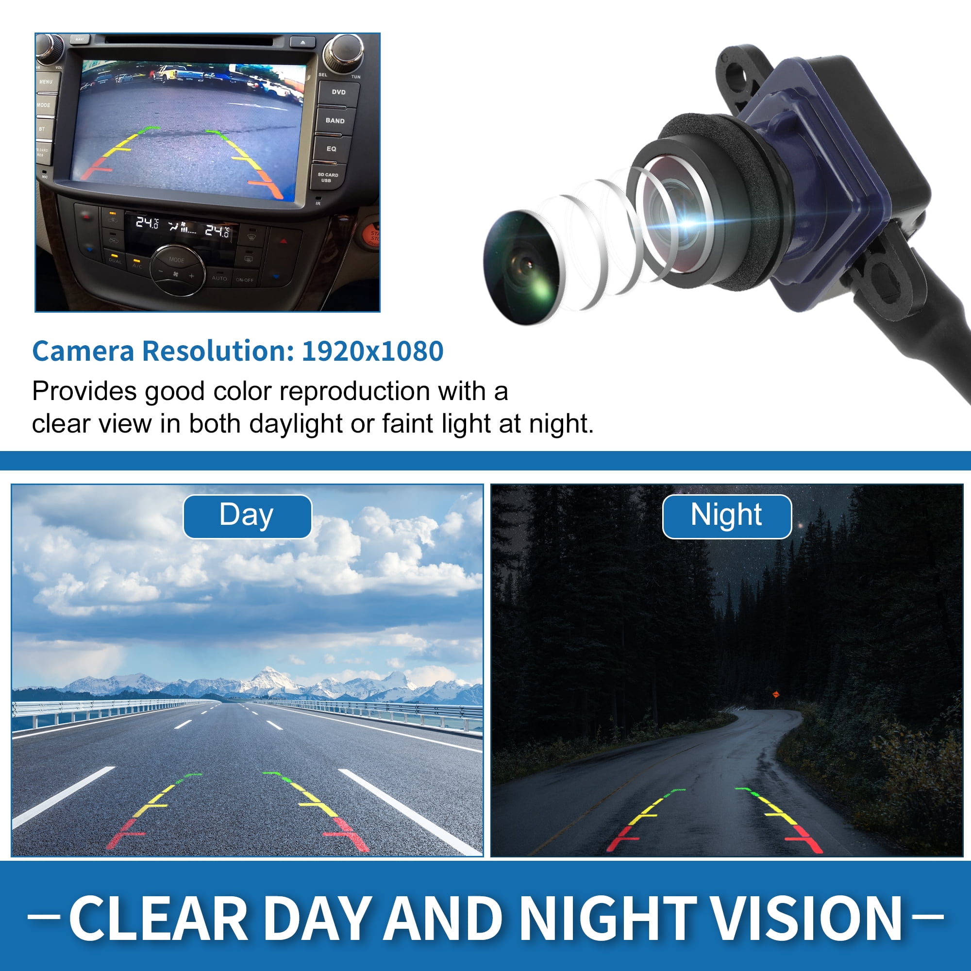 Unique Bargains Rear View Camera for Dodge Durango and for Jeep Grand Cherokee 2011-2013